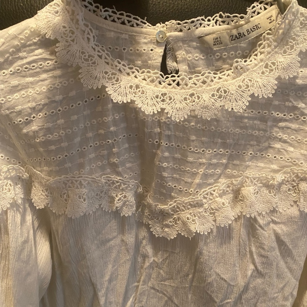 Off white Zara blouse
